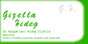 gizella hideg business card